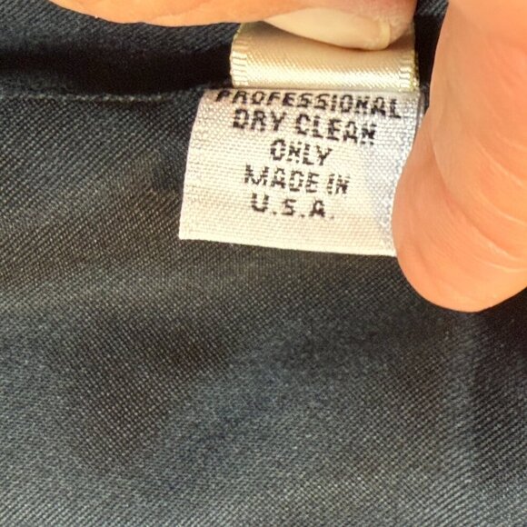 Trilogy Collections Loro Piano Italy Wool Black Coat Portrait Collar USA Made 4 - Picture 11 of 12